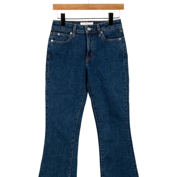 SLVRLAKE bootcut cropped midrise dark wash jeans - Picture 3 of 7